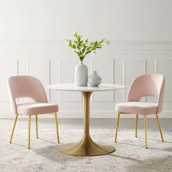 small dining table and chairs set Modway Furniture Dining Chairs Pink