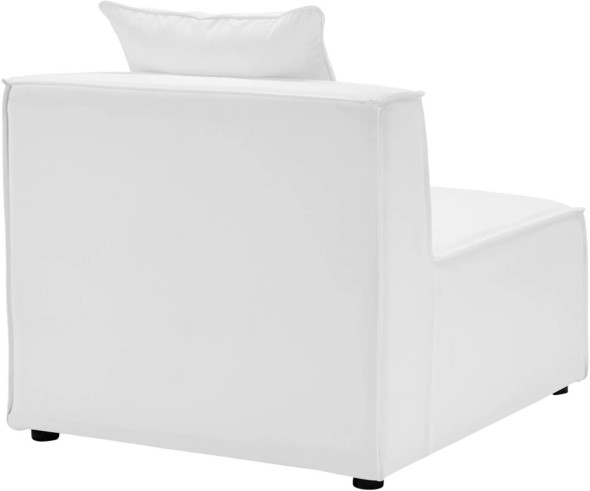 black l couch Modway Furniture Sofa Sectionals White