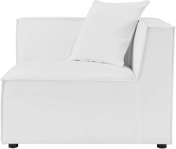 modern velvet couch Modway Furniture Sofa Sectionals White