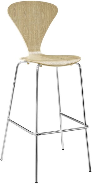 bar stools with backs bar height Modway Furniture Bar and Counter Stools Bar Chairs and Stools Natural