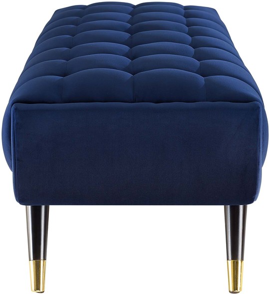 long fabric ottoman Modway Furniture Benches and Stools Midnight Blue