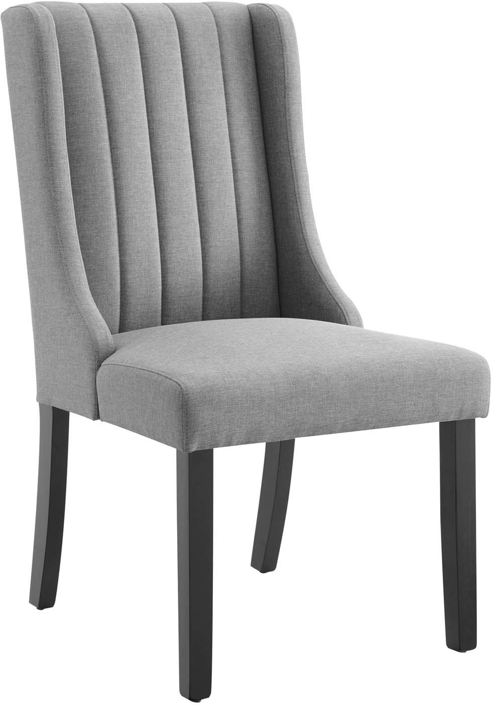 chair set for dining table Modway Furniture Dining Chairs Light Gray