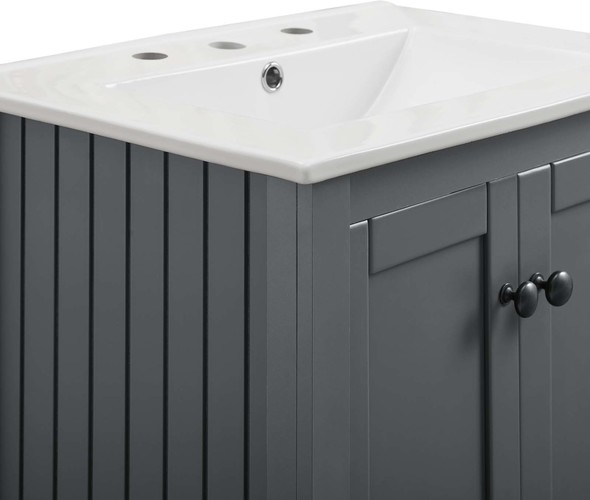 72 vanity without top Modway Furniture Vanities Gray White