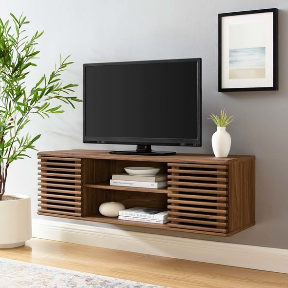 tv entertainment Modway Furniture Decor Walnut