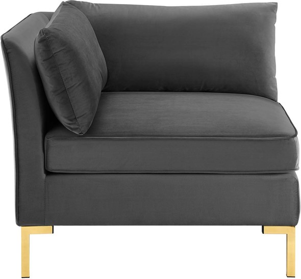 large grey couch Modway Furniture Sofas and Armchairs Gray