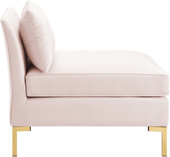 white cream sectional Modway Furniture Sofas and Armchairs Pink