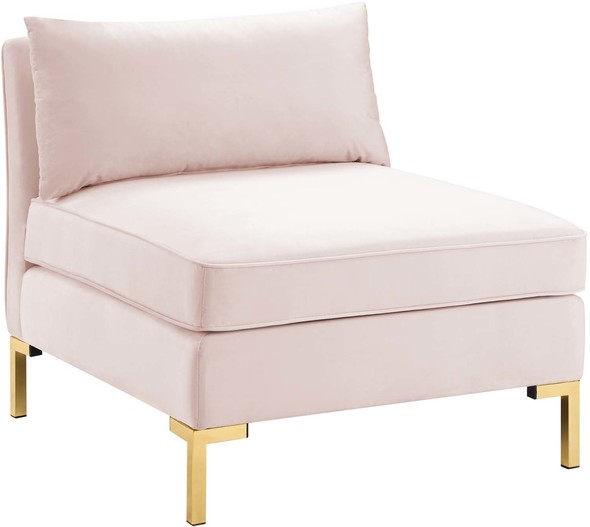 oversized leather sectional couch Modway Furniture Sofas and Armchairs Pink