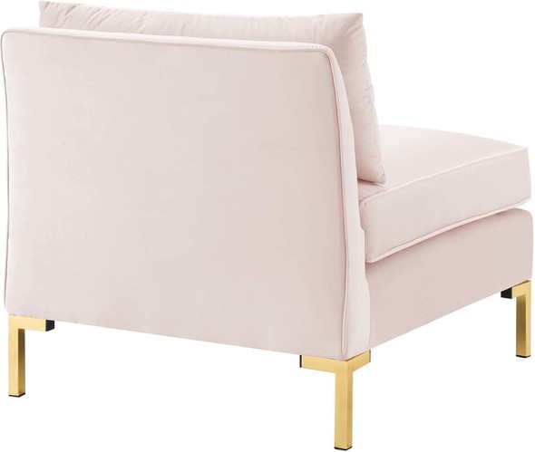 white leather sectional Modway Furniture Sofas and Armchairs Pink