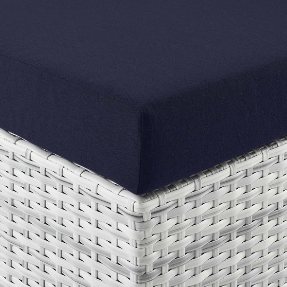 white padded storage bench Modway Furniture Sofa Sectionals Light Gray Navy