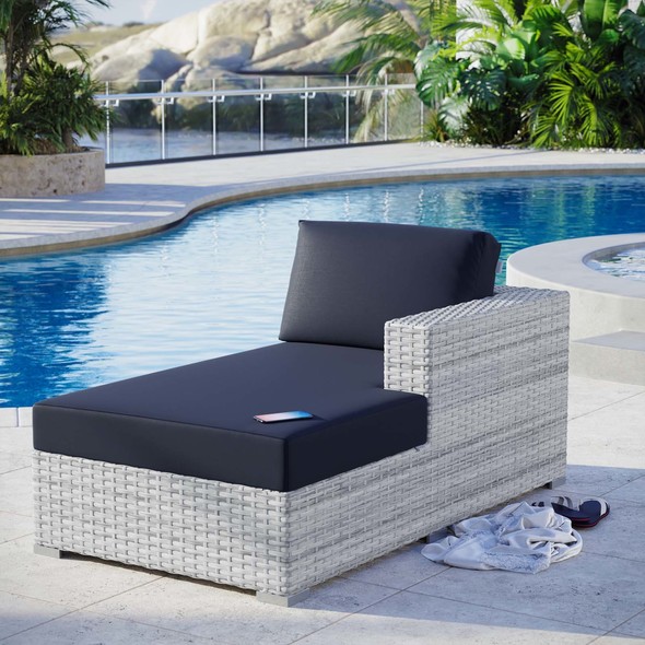 canvas brand patio furniture Modway Furniture Daybeds and Lounges Light Gray Navy
