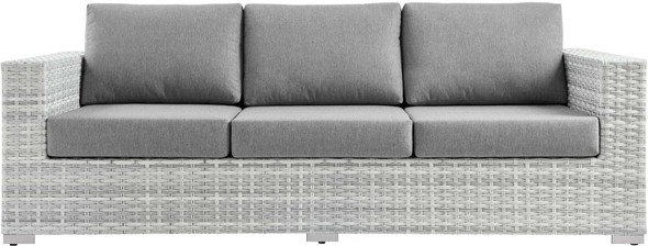 red leather sectional ashley furniture Modway Furniture Sofa Sectionals Light Gray Gray