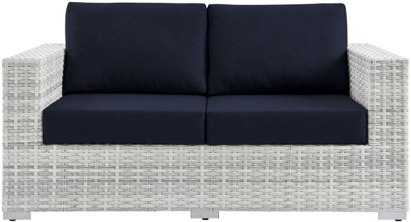 dark blue sectional sofa Modway Furniture Sofa Sectionals Light Gray Navy