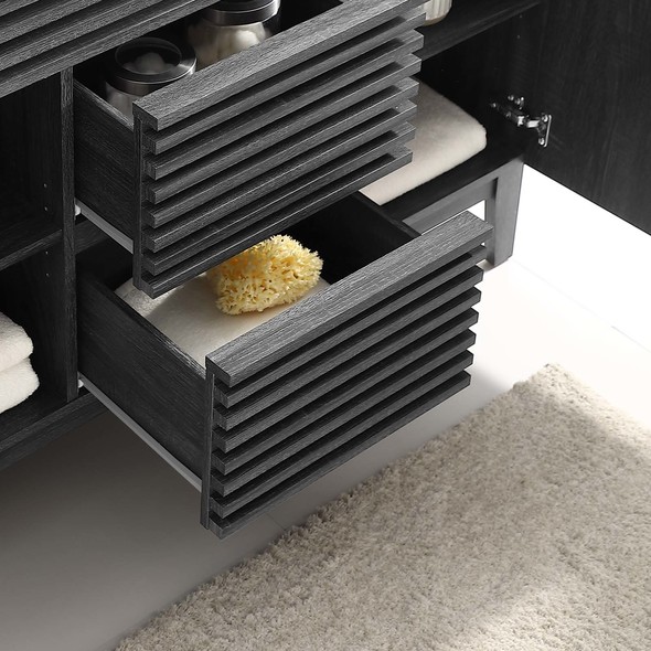 latest bathroom vanity designs Modway Furniture Vanities Charcoal