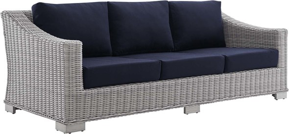 poolside furniture sets Modway Furniture Sofa Sectionals Light Gray Navy
