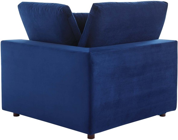 cream modern accent chair Modway Furniture Living Room Sets Navy