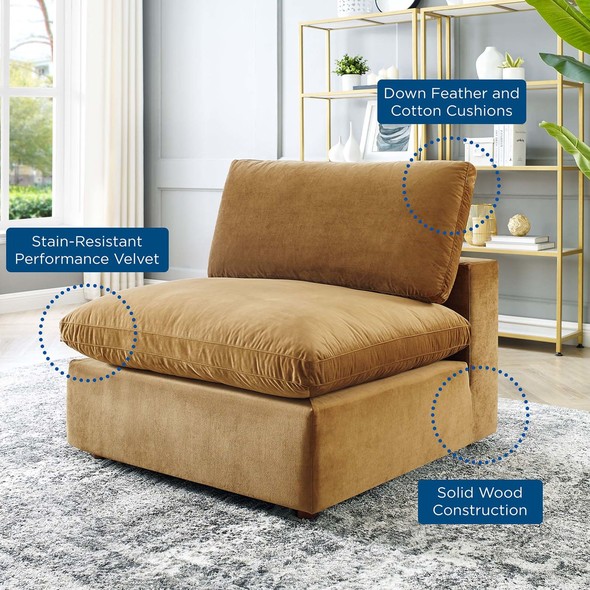 small slipper chair for bedroom Modway Furniture Sofas and Armchairs Cognac