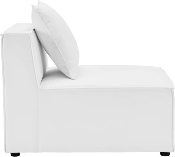best white sectional Modway Furniture Sofa Sectionals White