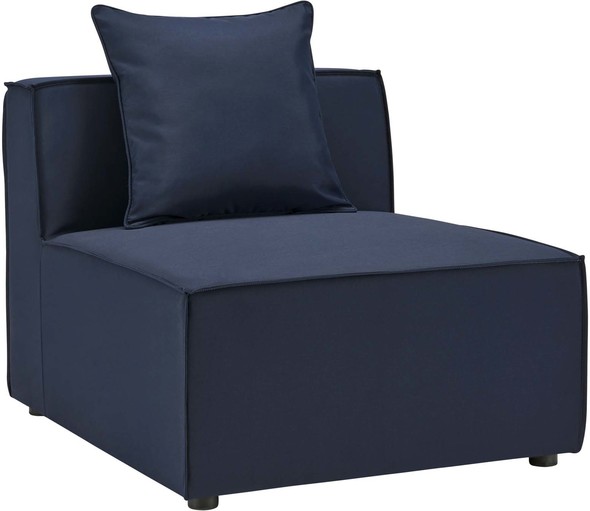sectional sofa with ottoman bed Modway Furniture Sofa Sectionals Navy
