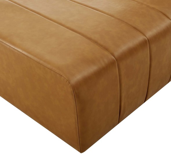 padded ottoman with storage Modway Furniture Sofas and Armchairs Tan