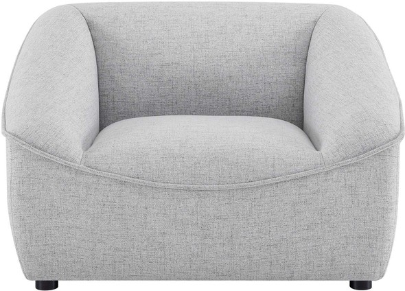 chaise chairs for living room Modway Furniture Sofas and Armchairs Light Gray