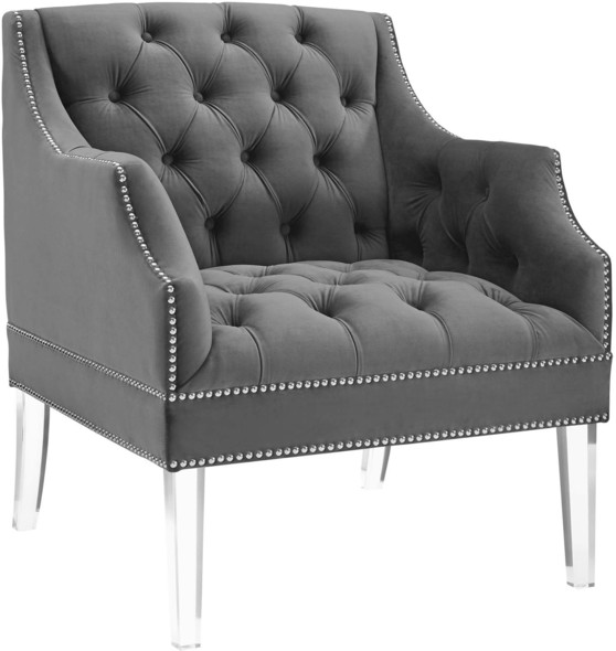 armchair table Modway Furniture Sofas and Armchairs Gray