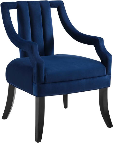 modern black accent chair Modway Furniture Sofas and Armchairs Navy
