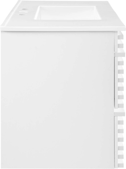 bathroom vanity 72 inches Modway Furniture Vanities White White
