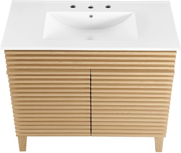 30 inch vanity cabinet only Modway Furniture Vanities Oak White