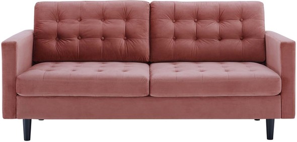 leather sofa modern design Modway Furniture Sofas and Armchairs Dusty Rose