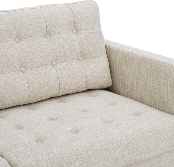 cream velvet sofas Modway Furniture Sofas and Armchairs Beige