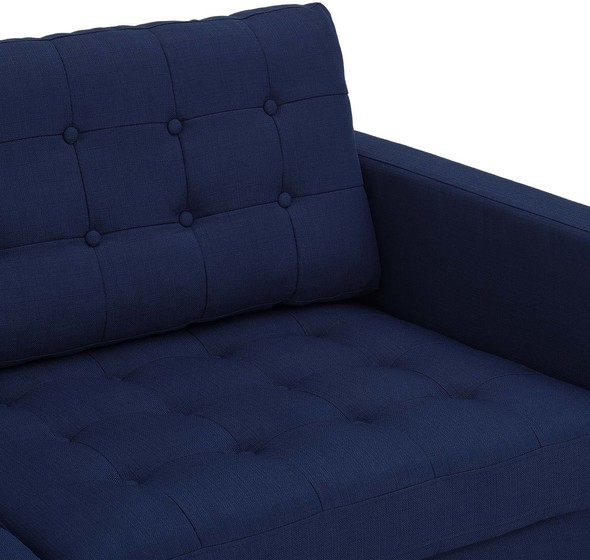 black velvet sectional couch Modway Furniture Sofas and Armchairs Royal Blue