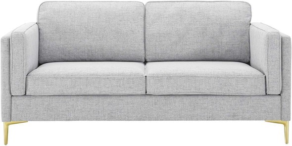 sectional couch with pull out bed and storage Modway Furniture Sofas and Armchairs Light Gray