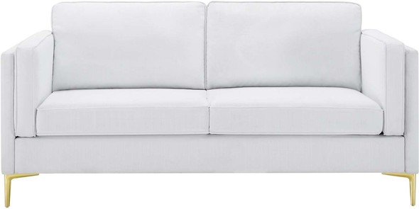 brown leather sectionals Modway Furniture Sofas and Armchairs White