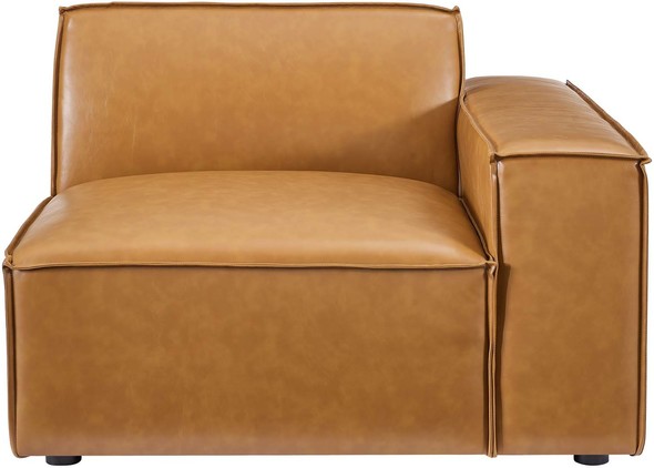 velour sectional sofa Modway Furniture Sofas and Armchairs Tan