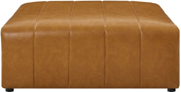 brown leather sectional with ottoman Modway Furniture Sofas and Armchairs Tan