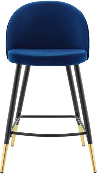 velvet stools Modway Furniture Bar and Counter Stools Navy