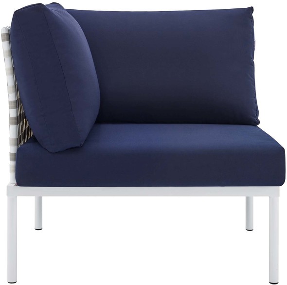 patio loveseat with cushions Modway Furniture Sofa Sectionals Taupe Navy
