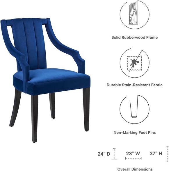 dining chairs and stools Modway Furniture Dining Chairs Navy