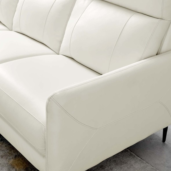 left l couch Modway Furniture Sofas and Armchairs White