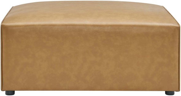 high back blue accent chair Modway Furniture Sofas and Armchairs Ottomans and Benches Tan