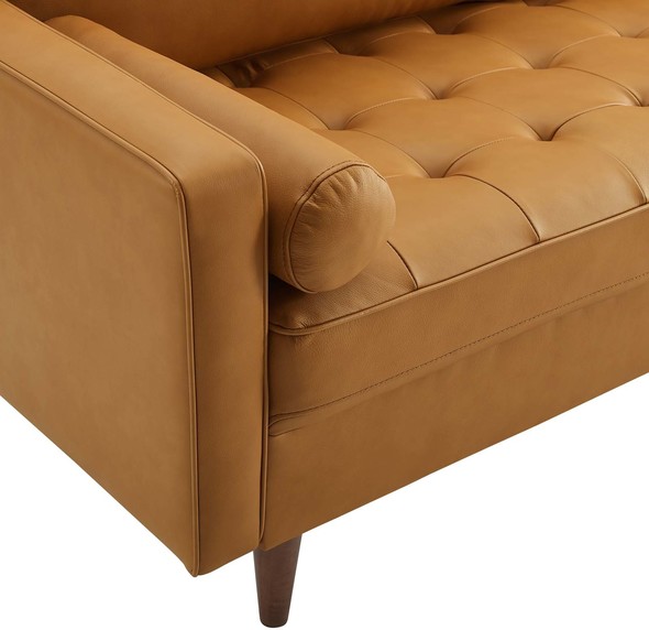cream colored leather sectional sofa Modway Furniture Sofas and Armchairs Tan