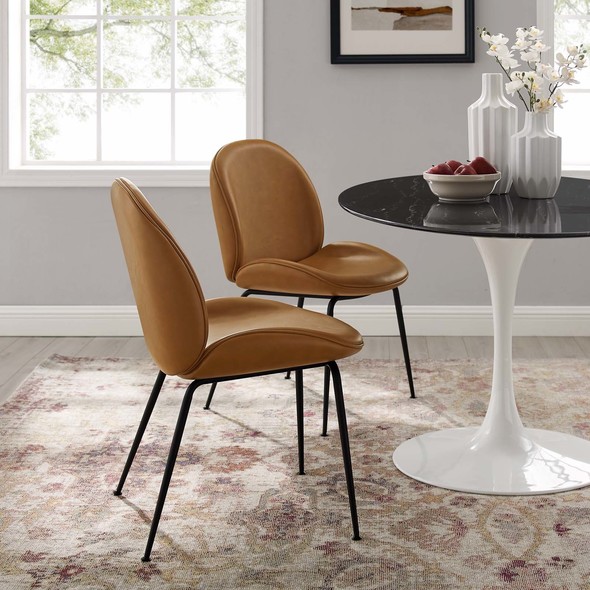 velvet chairs dining Modway Furniture Dining Chairs Tan