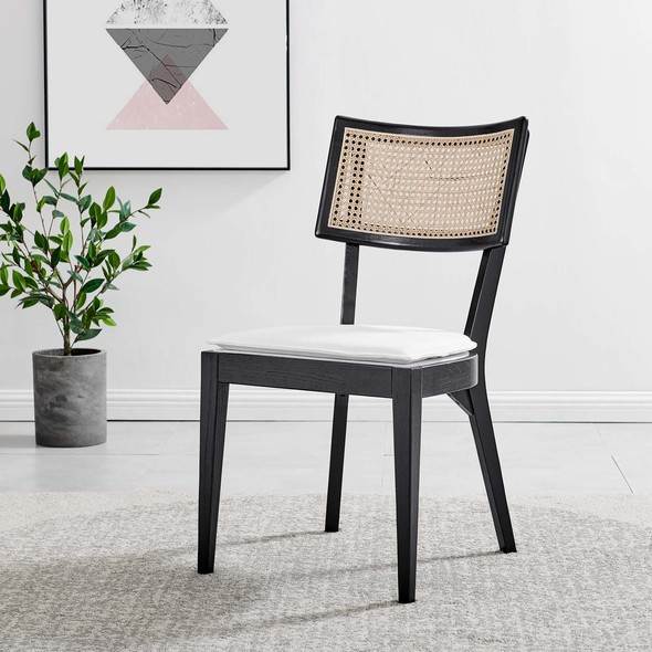 light grey dining set Modway Furniture Dining Chairs Black White