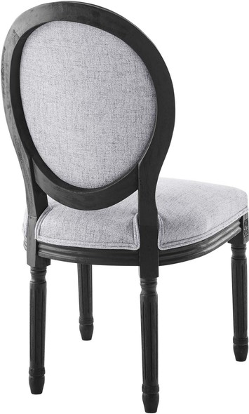 fabric dining chair covers Modway Furniture Dining Chairs Black Light Gray