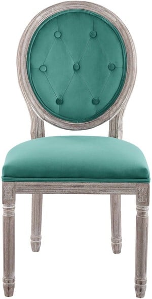 french country dining Modway Furniture Dining Chairs Natural Teal