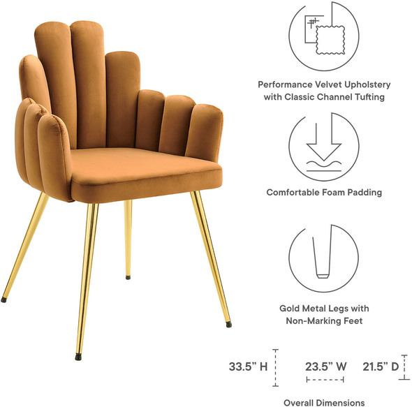 dining room chair covers for sale Modway Furniture Dining Chairs Gold Cognac