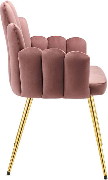 black dining room chairs Modway Furniture Dining Chairs Gold Dusty Rose