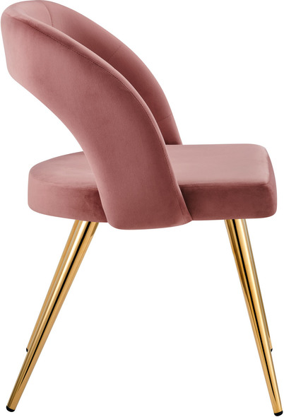 black upholstered dining chairs Modway Furniture Dining Chairs Gold Dusty Rose