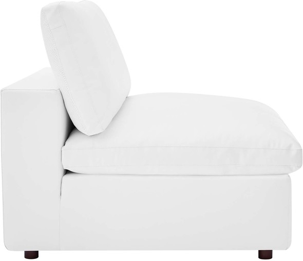 black lounge chaise Modway Furniture Sofas and Armchairs White