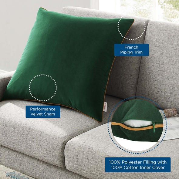 couch and pillow ideas Modway Furniture Pillow Green Cognac